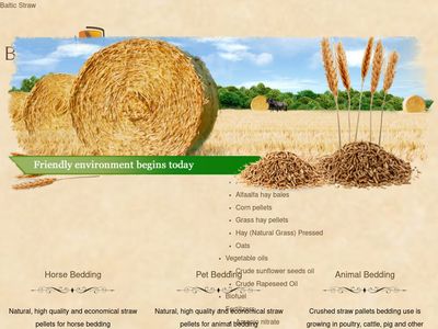 Baltic Straw – straw pellets, straw briquettes, biofuel, straw