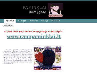 Apie mus – Paminklai  www.rampaminklai.webs.com