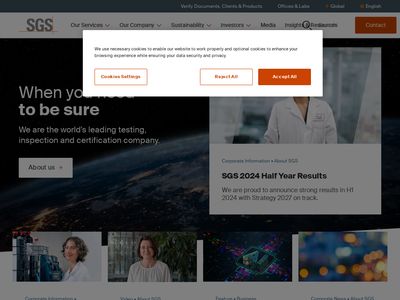 SGS – When You Need To Be Sure  www.sgs.com