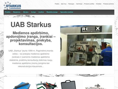 UAB Starkus | Medienos apdirbimo, apdorojimo įranga, įrankiai